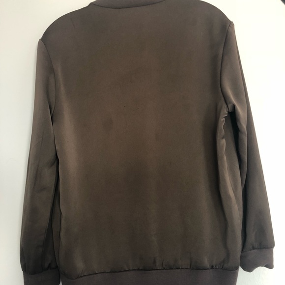 Olive Green Topshop Bomber - Picture 3 of 3